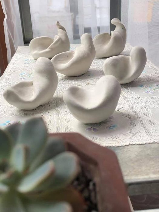 Clay forms by Honey